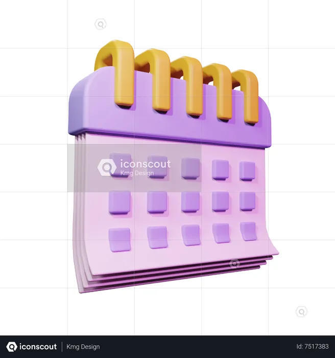 Calendar  3D Icon