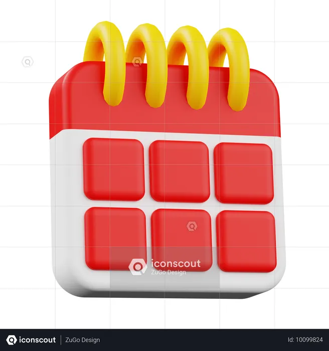 Calendar  3D Icon