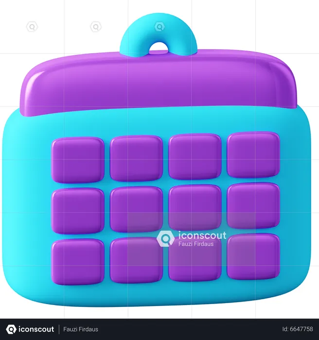 Calendar  3D Icon