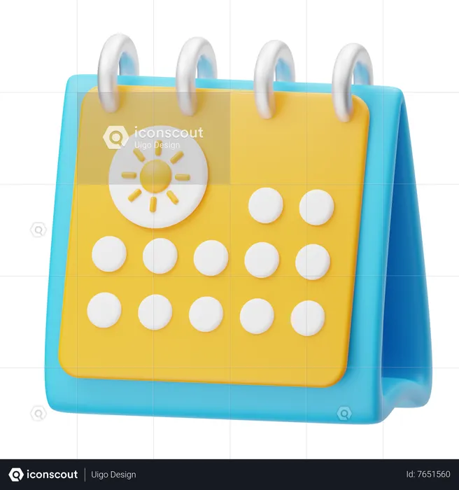 Calendar  3D Icon