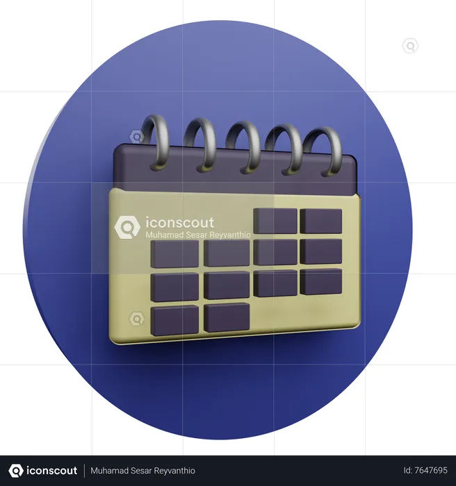 Calendar  3D Icon