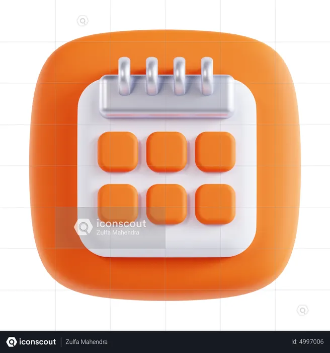 Calendar  3D Icon