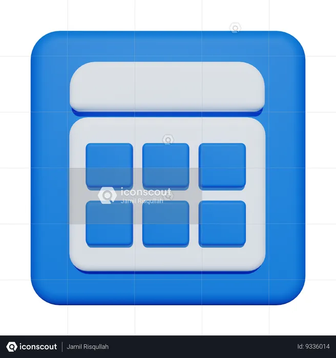 Calendar  3D Icon