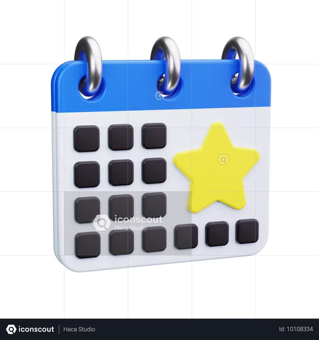 Calendar  3D Icon