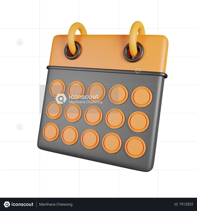 Calendar  3D Icon