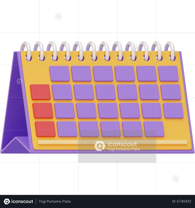 Calendar  3D Icon