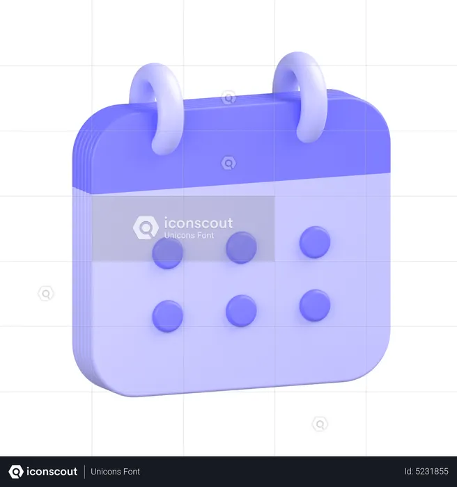 Calendar  3D Icon