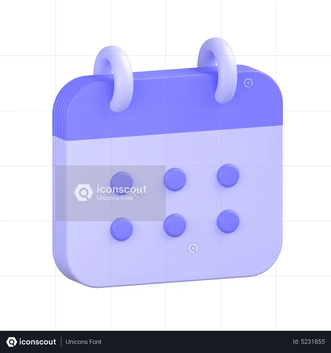 Calendar  3D Icon