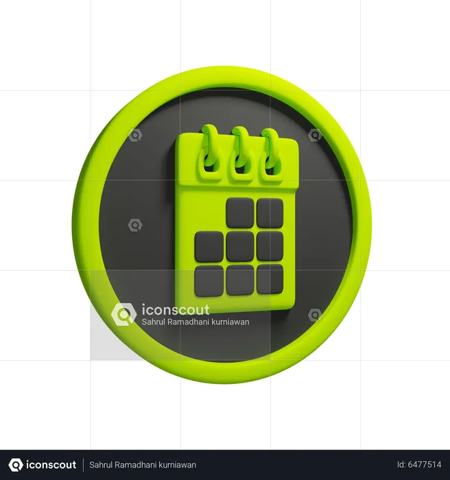 Calendar  3D Icon