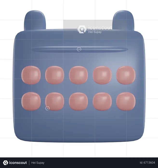 Calendar  3D Icon