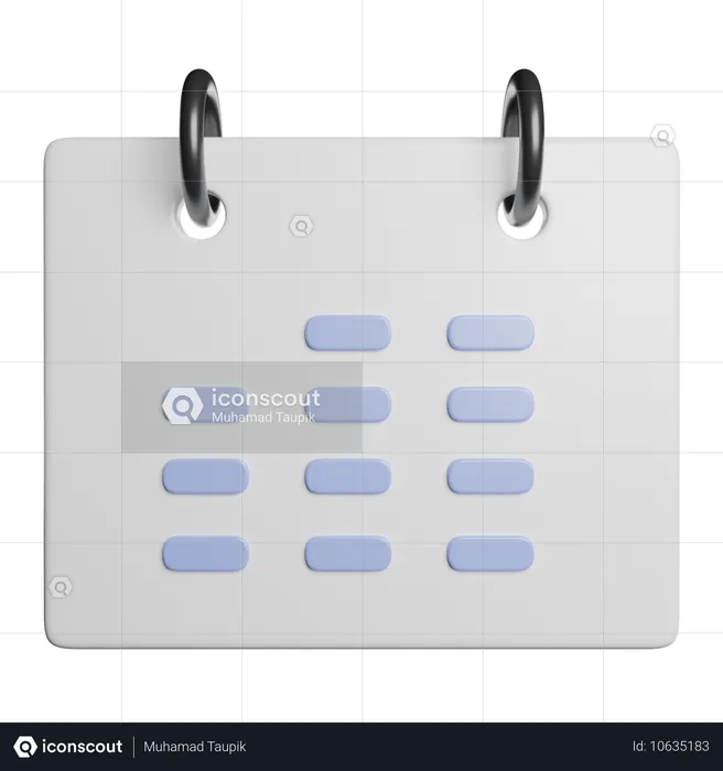 Calendar  3D Icon