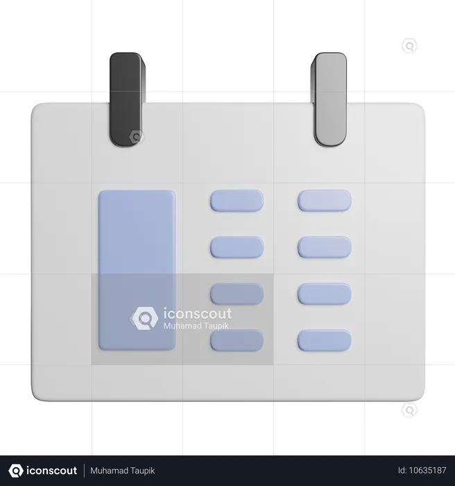 Calendar  3D Icon