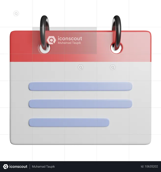 Calendar  3D Icon