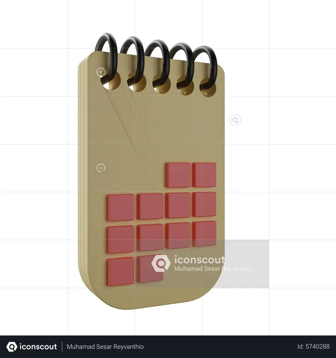 Calendar  3D Icon