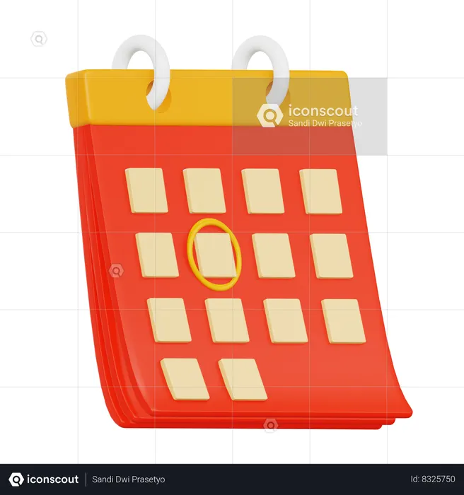 Calendar  3D Icon