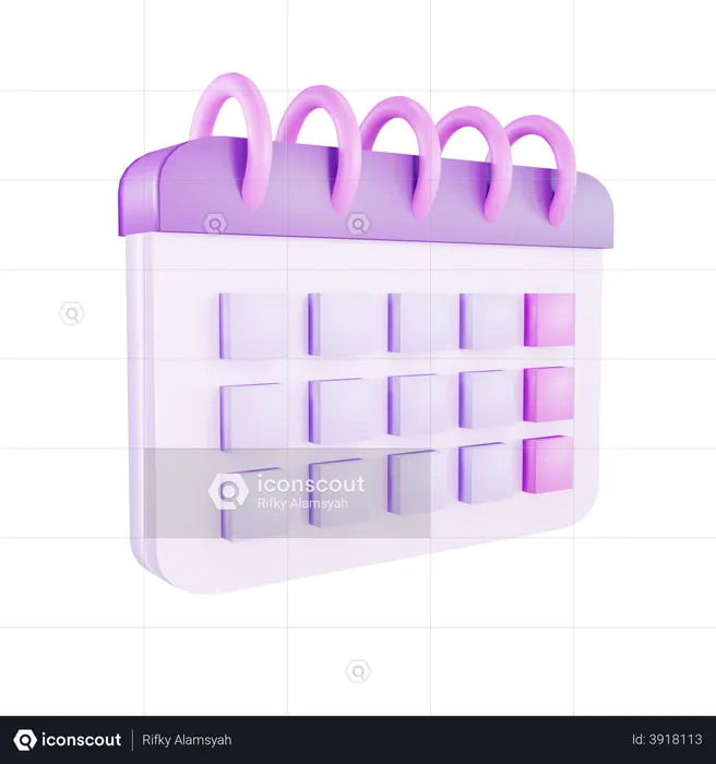 Calendar  3D Illustration