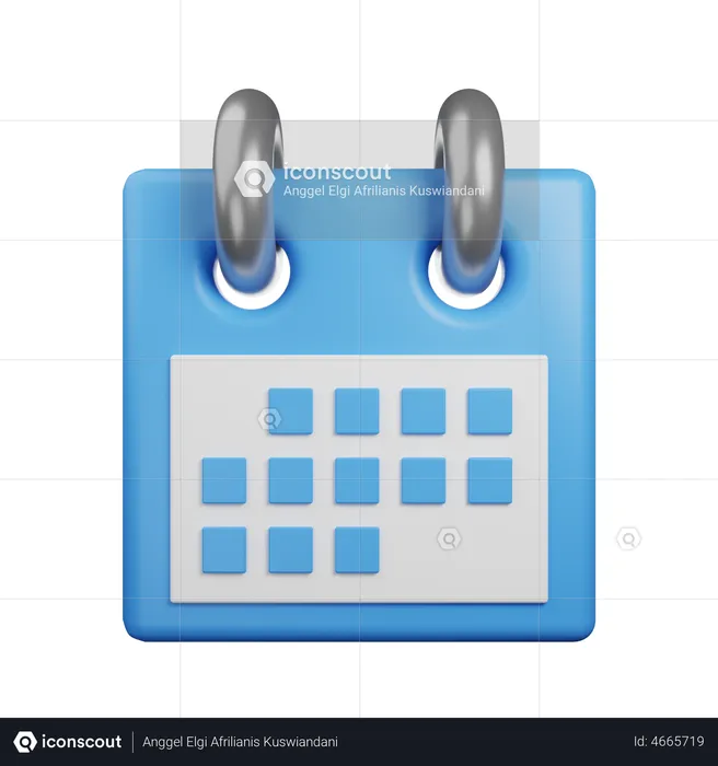 Calendar  3D Illustration