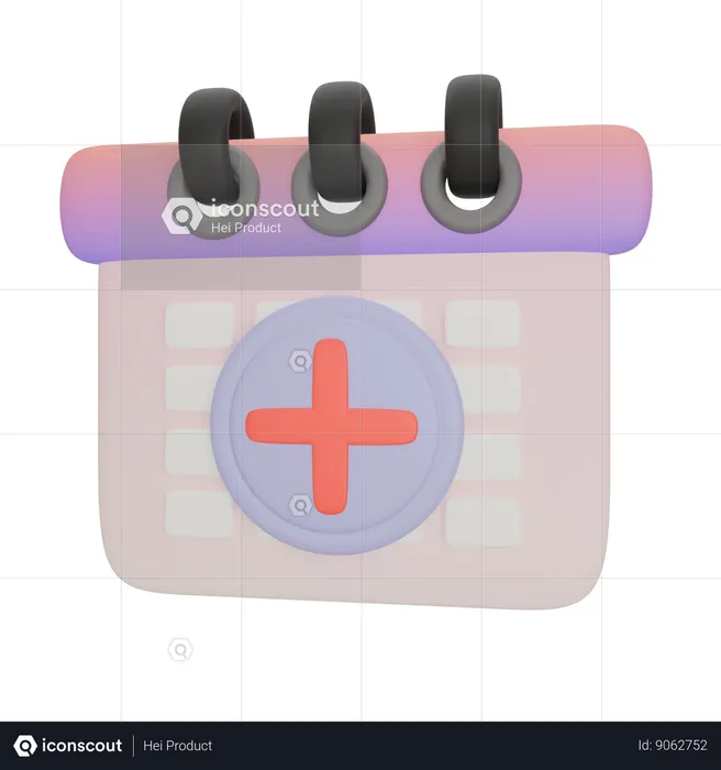 Calendar Add A New Schedule  3D Icon