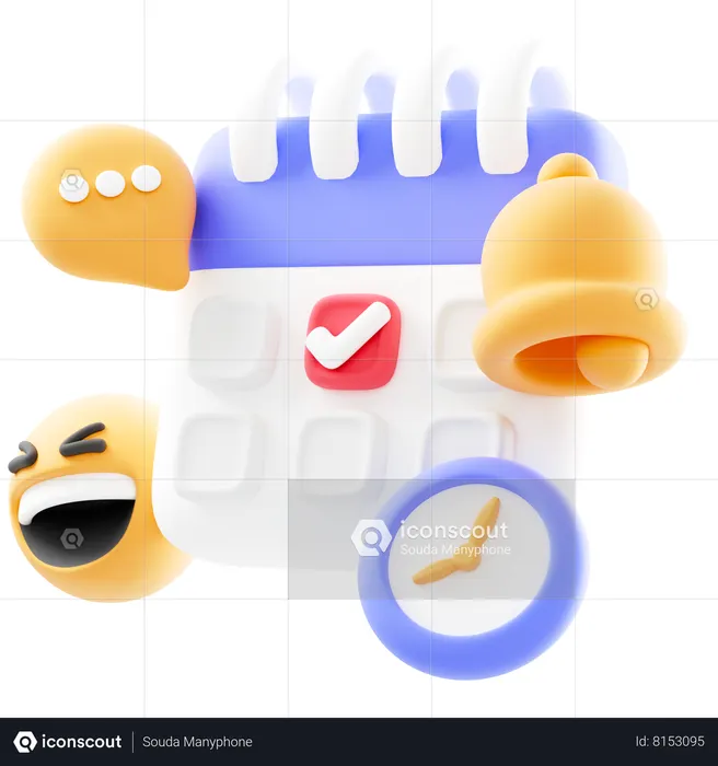Calendar Appointment  3D Icon