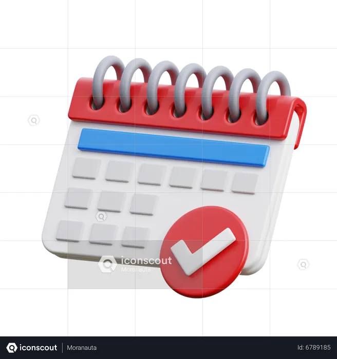 Calendar Available  3D Icon