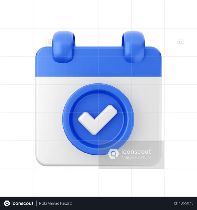 Calendar Check  3D Icon