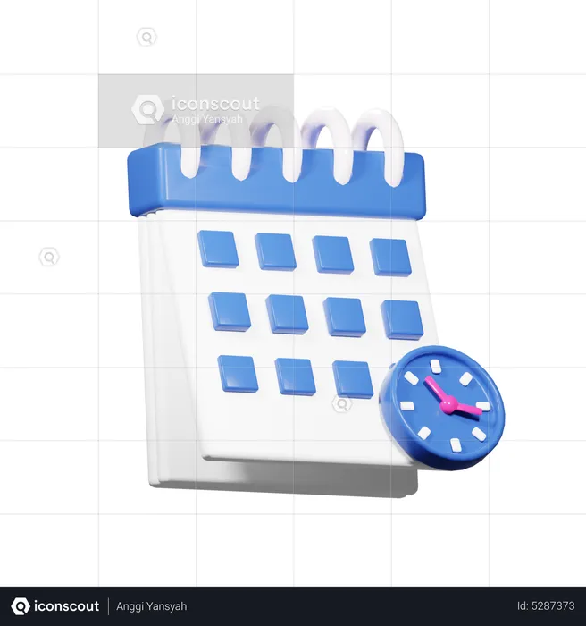 Calendar Deadline  3D Icon