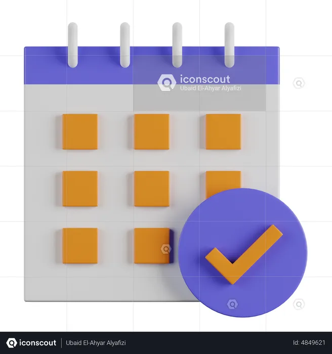 Calendar Event  3D Icon
