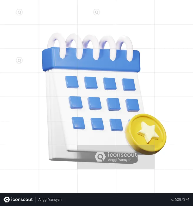 Calendar Event  3D Icon