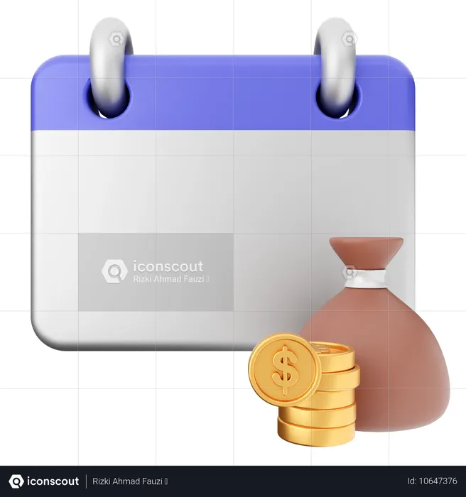 Calendar Finance  3D Icon