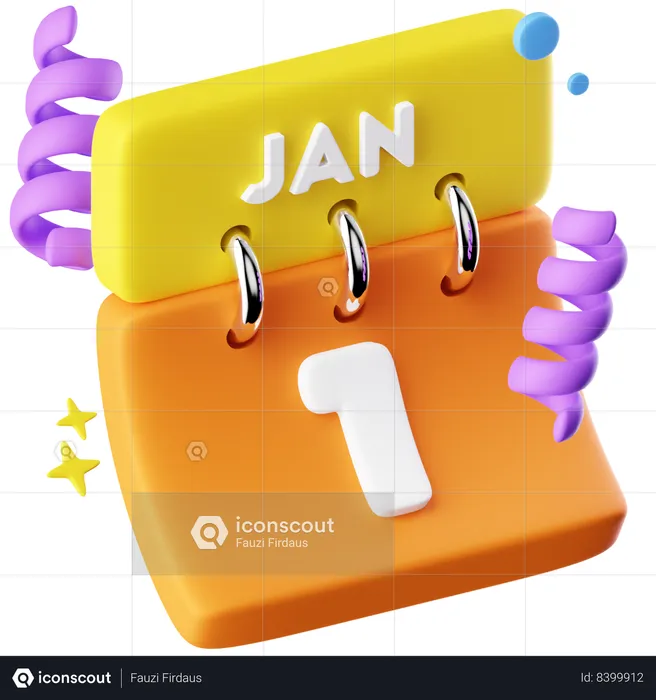 Calendar Flip2  3D Icon