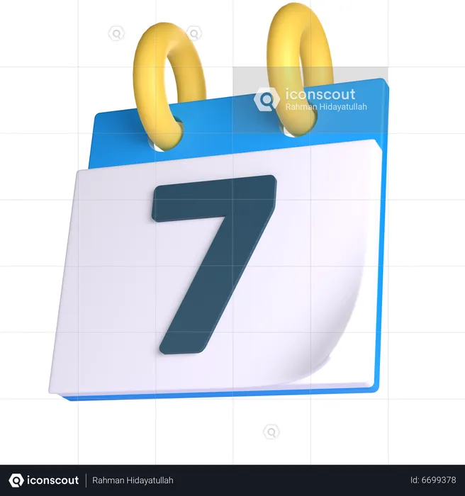 Calendar for School  3D Icon