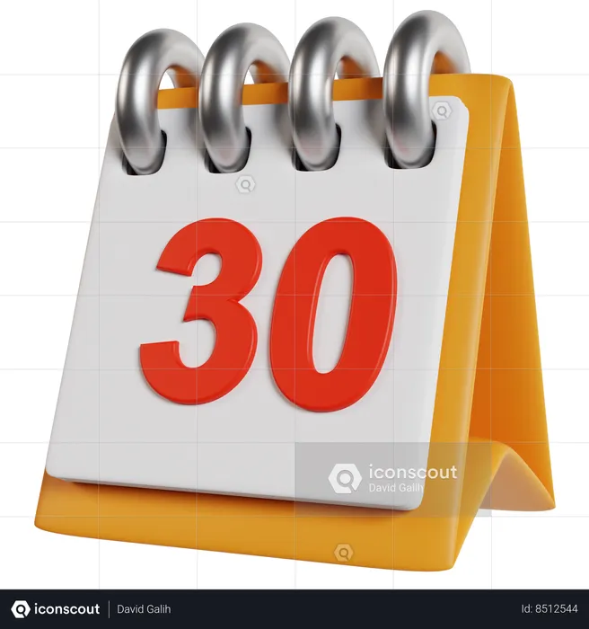 Calendar Icon User Interface  3D Icon