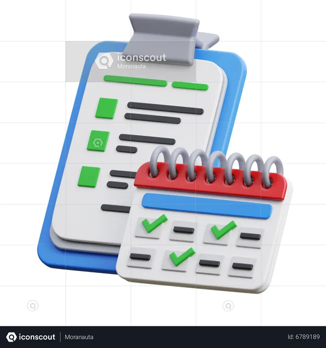 Calendar management  3D Icon