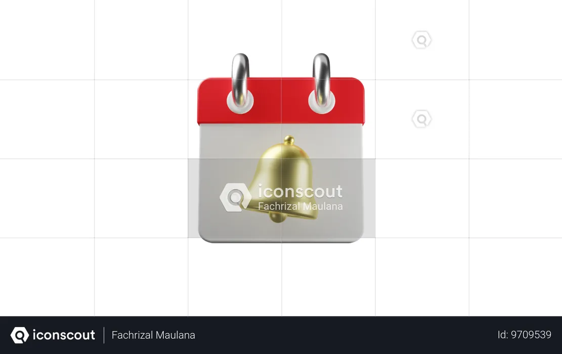 Calendar Notification  3D Icon