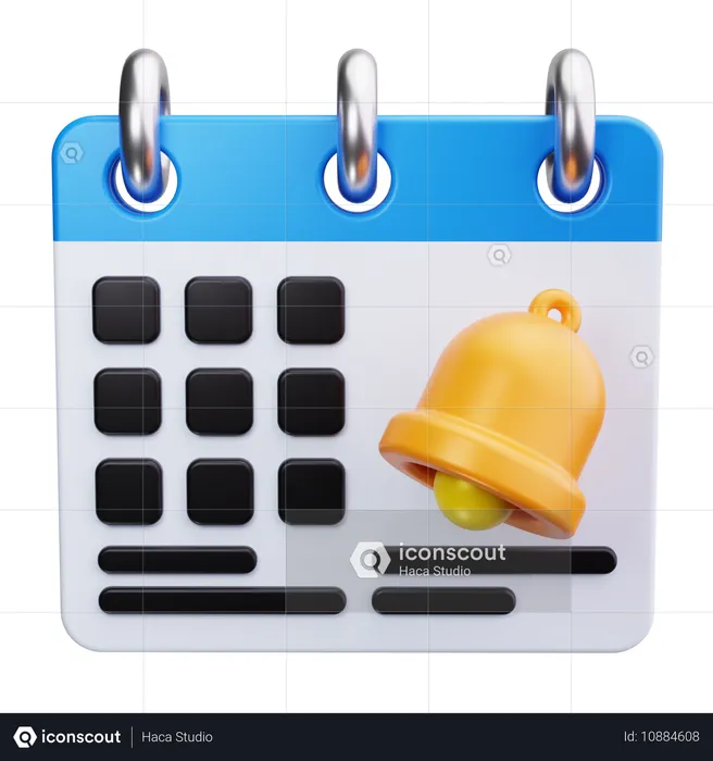 Calendar Notification  3D Icon