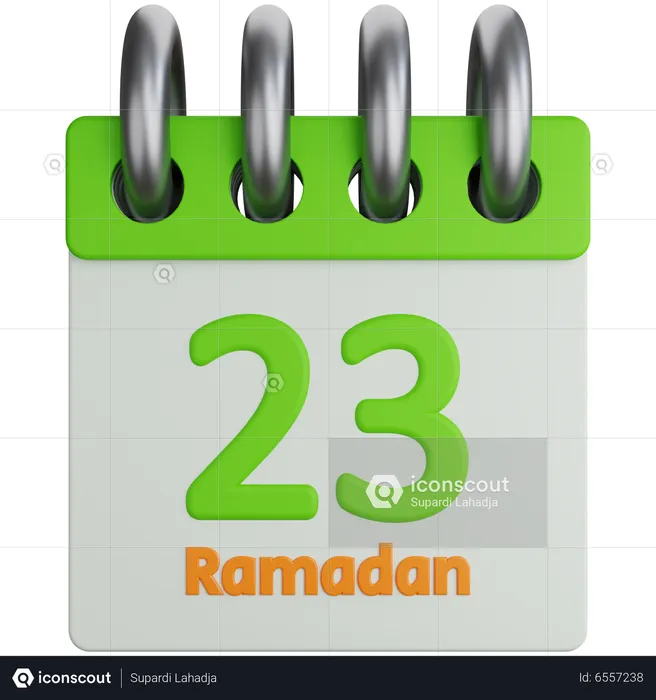 Calendar Ramadan  3D Icon