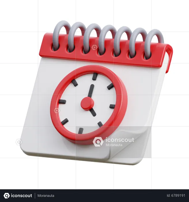 Calendar Time  3D Icon