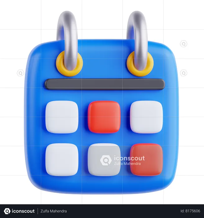 Calendário  3D Icon