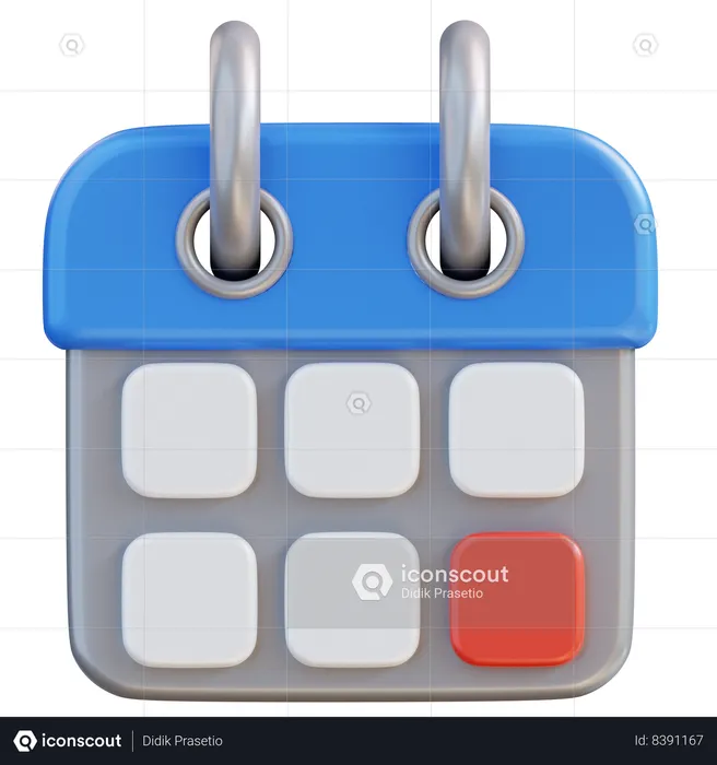 Calendário  3D Icon