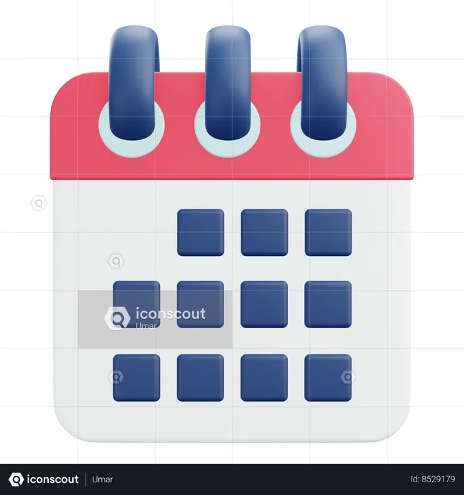 Calendario  3D Icon