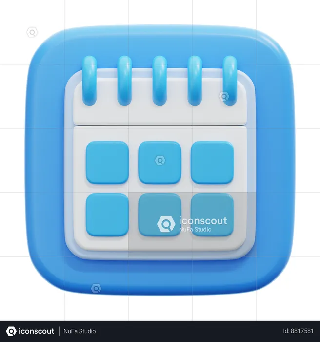 Calendario  3D Icon