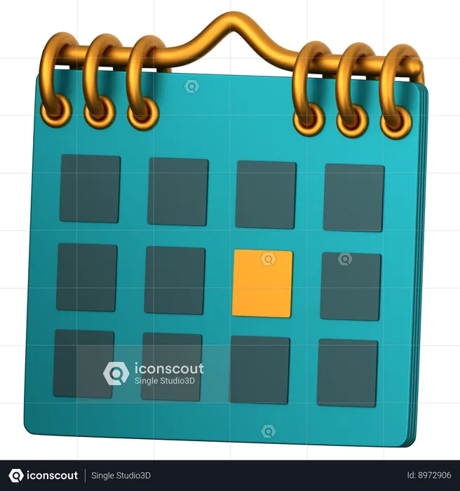 Calendário  3D Icon