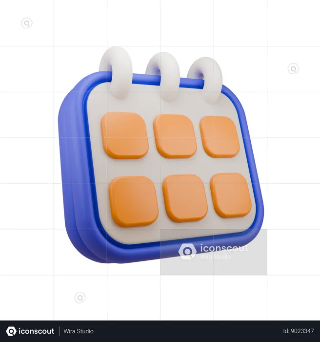 Calendario  3D Icon