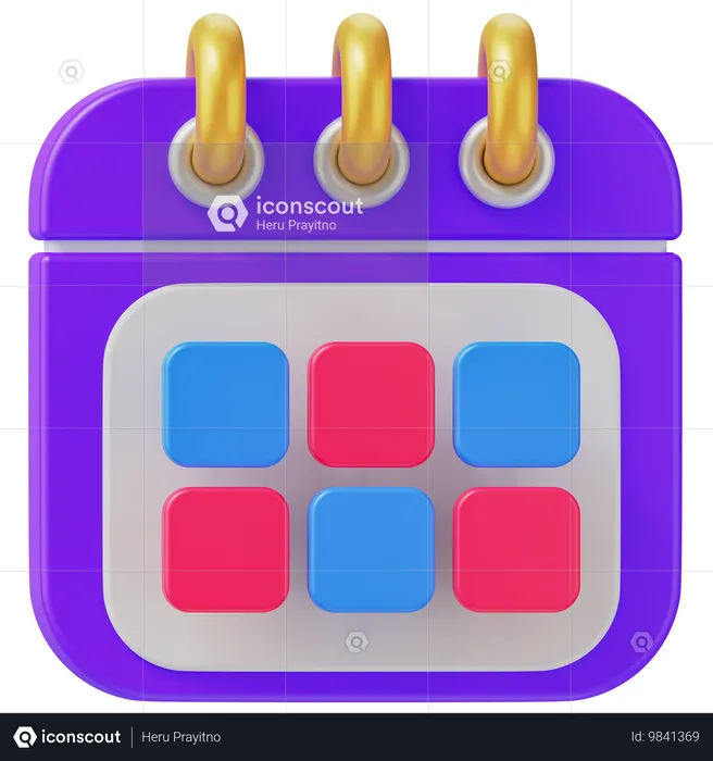 Calendário  3D Icon