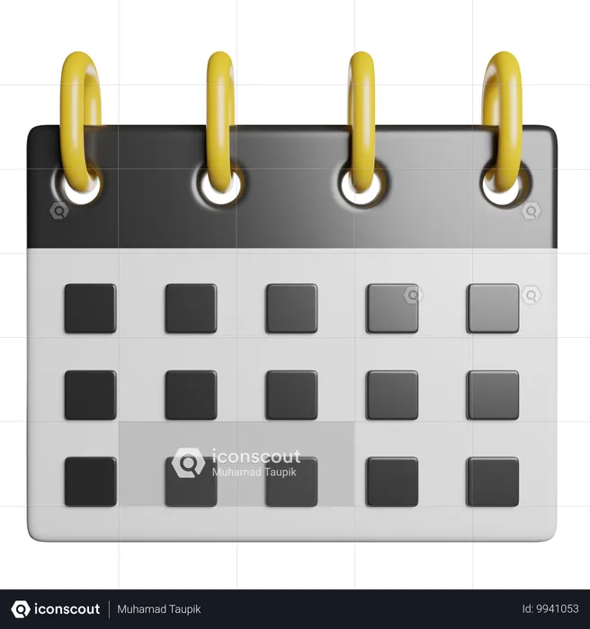 Calendário  3D Icon