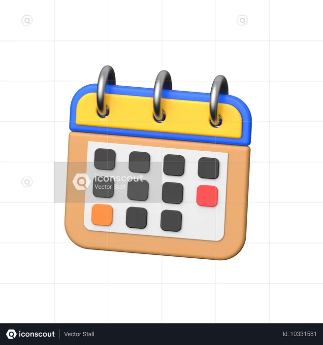 Calendário  3D Icon