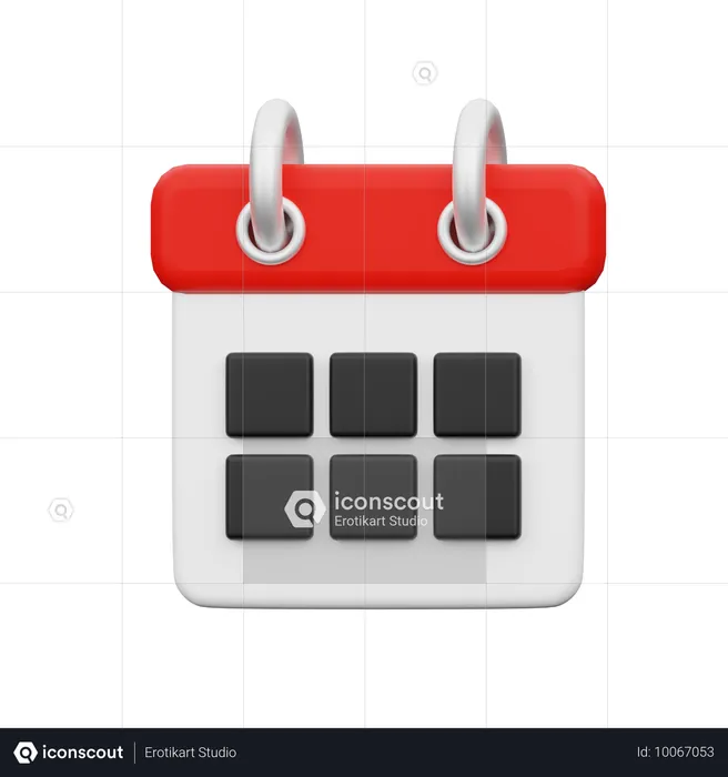 Calendario  3D Icon