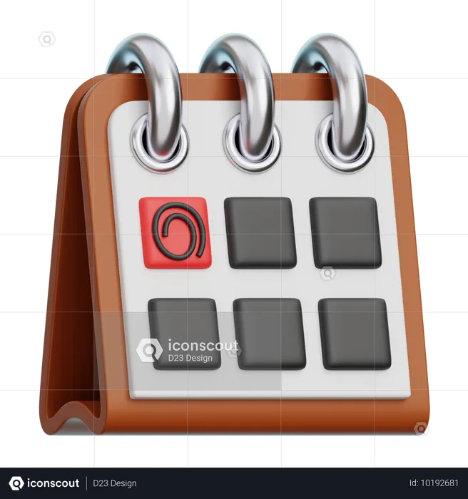 Calendario  3D Icon