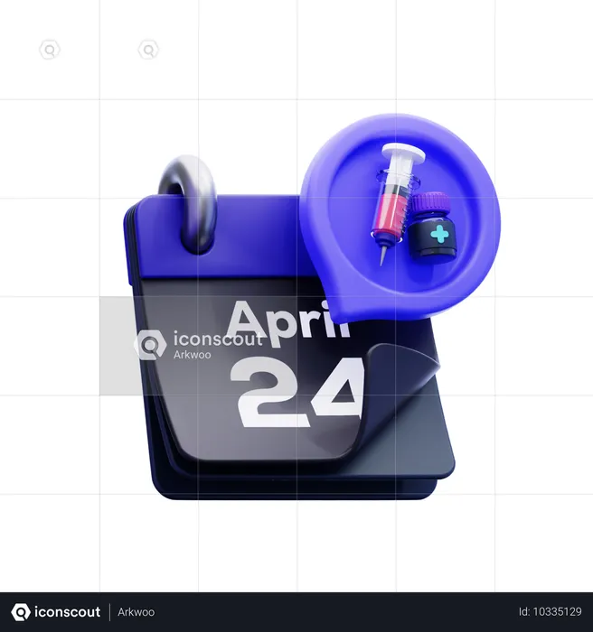 Calendário  3D Icon