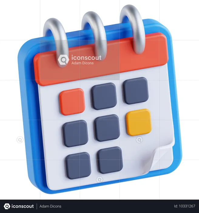 Calendario  3D Icon